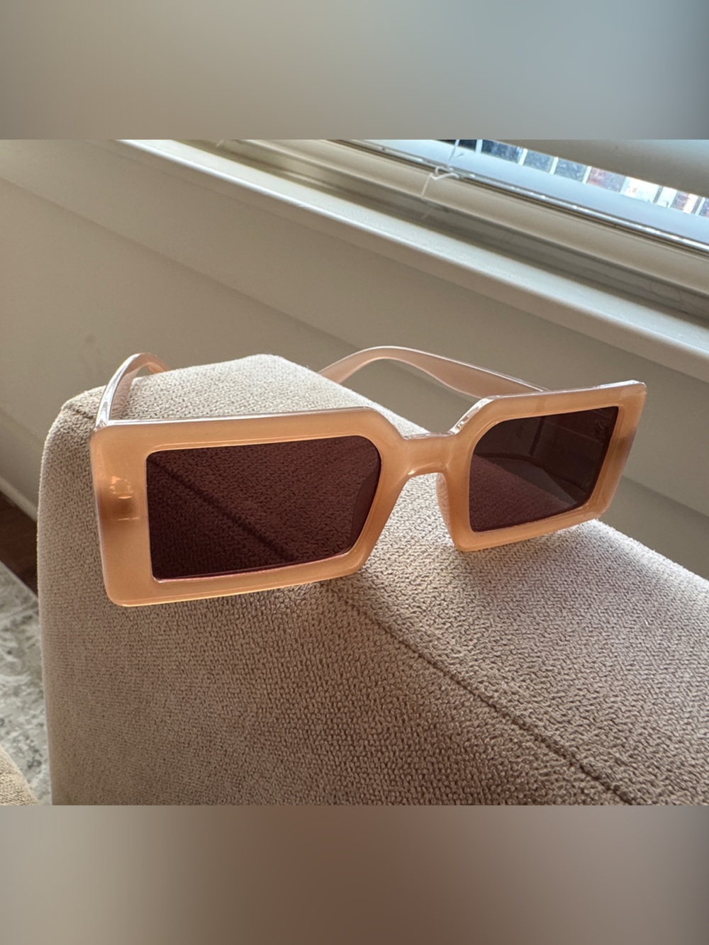Women’s Rectangular Brown Sunglasses